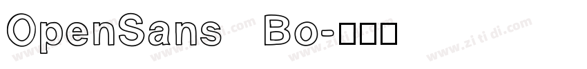 OpenSans   Bo字体转换
